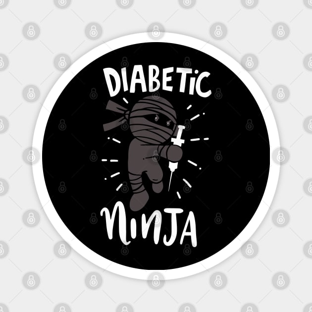 Diabetic Ninja Magnet by Shirtbubble